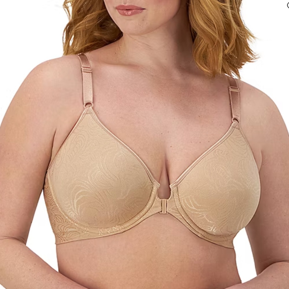 Bali Comfort Revolution® Front Close Shaping T-Shirt Underwire Full Coverage Bra